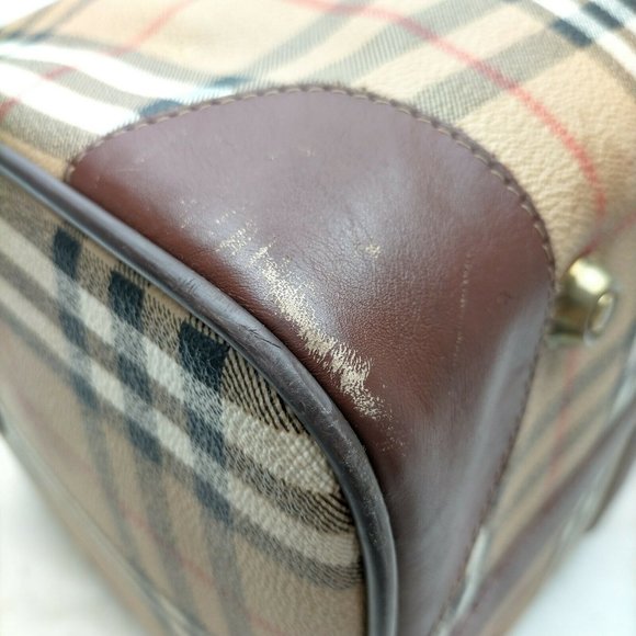 Burberrys Boston Bag Browns PVC - Picture 5 of 9